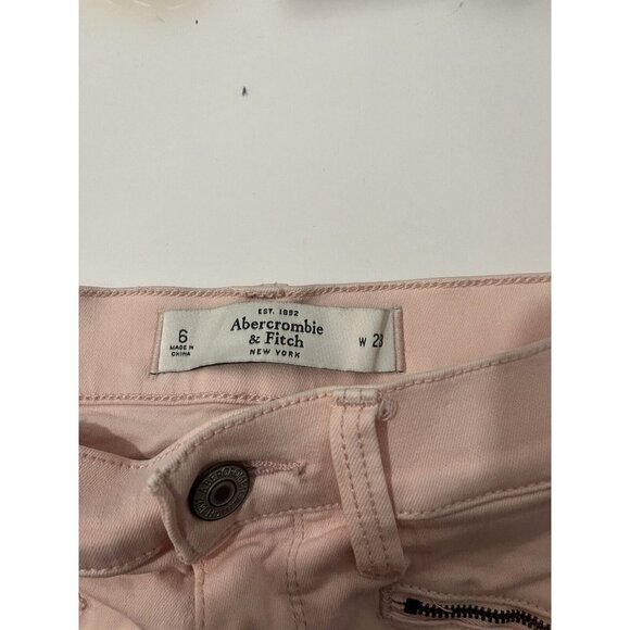 Abercrombie And Fitch Shorts Women 6 Pink Stretchy - Picture 6 of 9